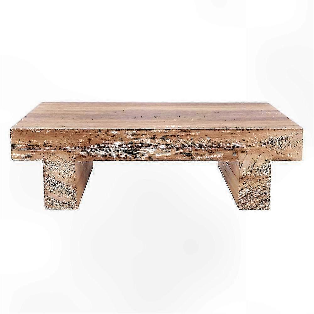 Natural Solid Wood Step Stool Small