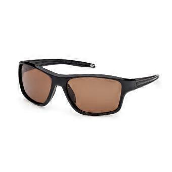 Skechers SE00183 Polarized 01H Full Rim Shiny Black Men Rectangle Sunglasses UV3 Polarized Original