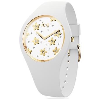 Ice flower Analog Women's Quartz Watch with Silicone Bracelet IC016658