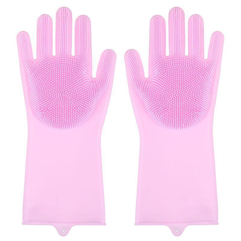 Silikon oppvaskhansker med for oppvask. Ideell rengjøringshanske for perfekt rengjort oppvask (1 par) NIUNIU