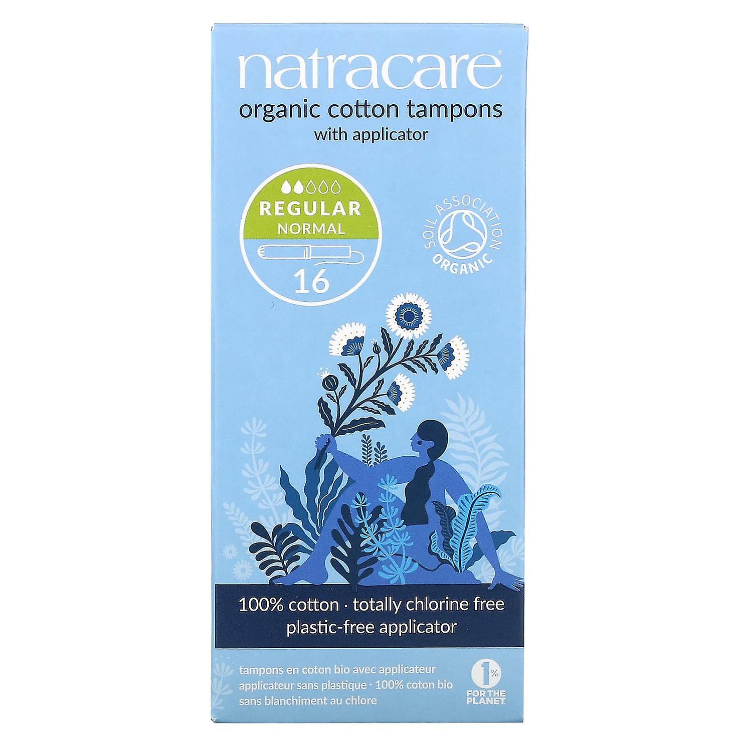 Natracare, Organic Cotton Tampons With Applicator, Regular, 16 Tampons
