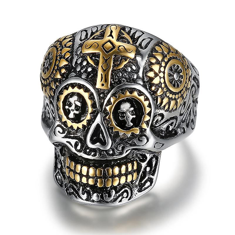 Punk Skull Ring Personalized Cross Ring