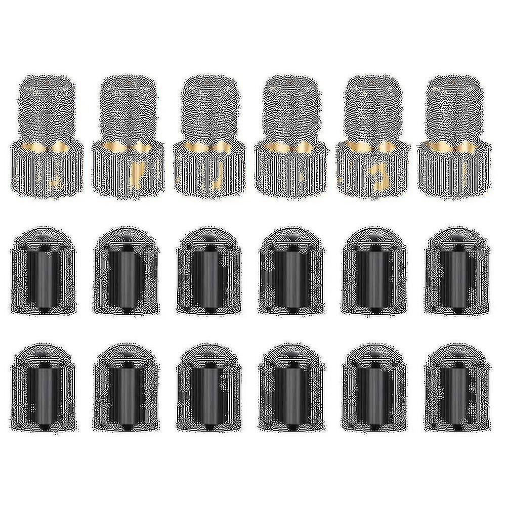 6pcs Presta Valve Adaptors, Convert Presta To Schrader Adapter For Bike, Inflate Tire Using Standar