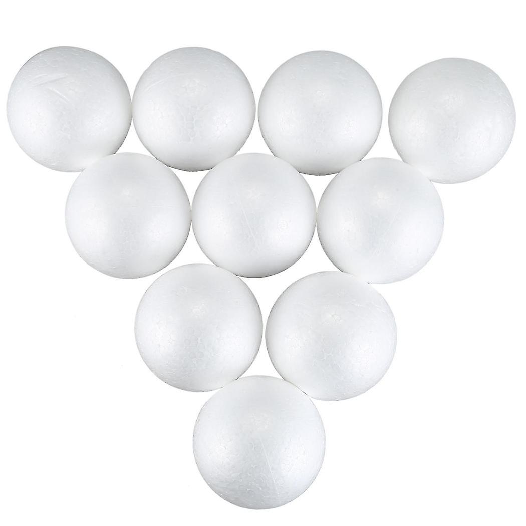 10 X Modelling Craft Polystyrene Foam Ball Sphere 10cm---white