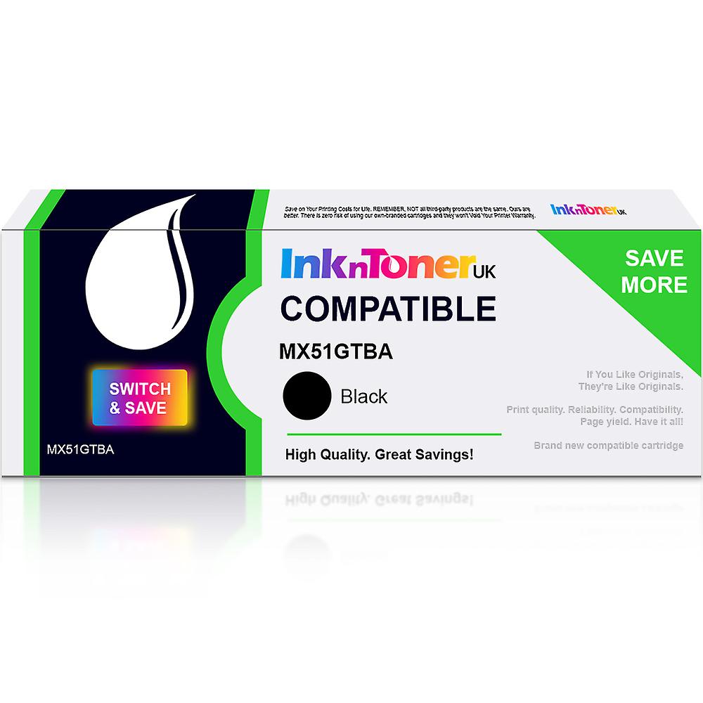 Compatible Sharp Mx51gtba Black Toner Cartridge (mx51gtba)