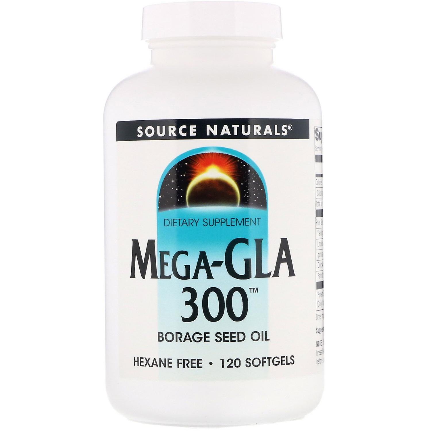 Source Naturals, ميجا جي ال ايه 300، 120 كبسولة هلامية