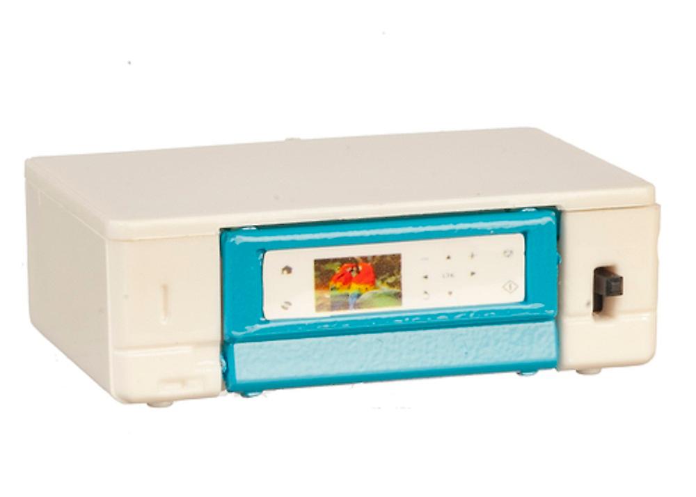 دمى البيت الطابعة تضيء الحديثة 1:12 نطاق ملحق المكتب 