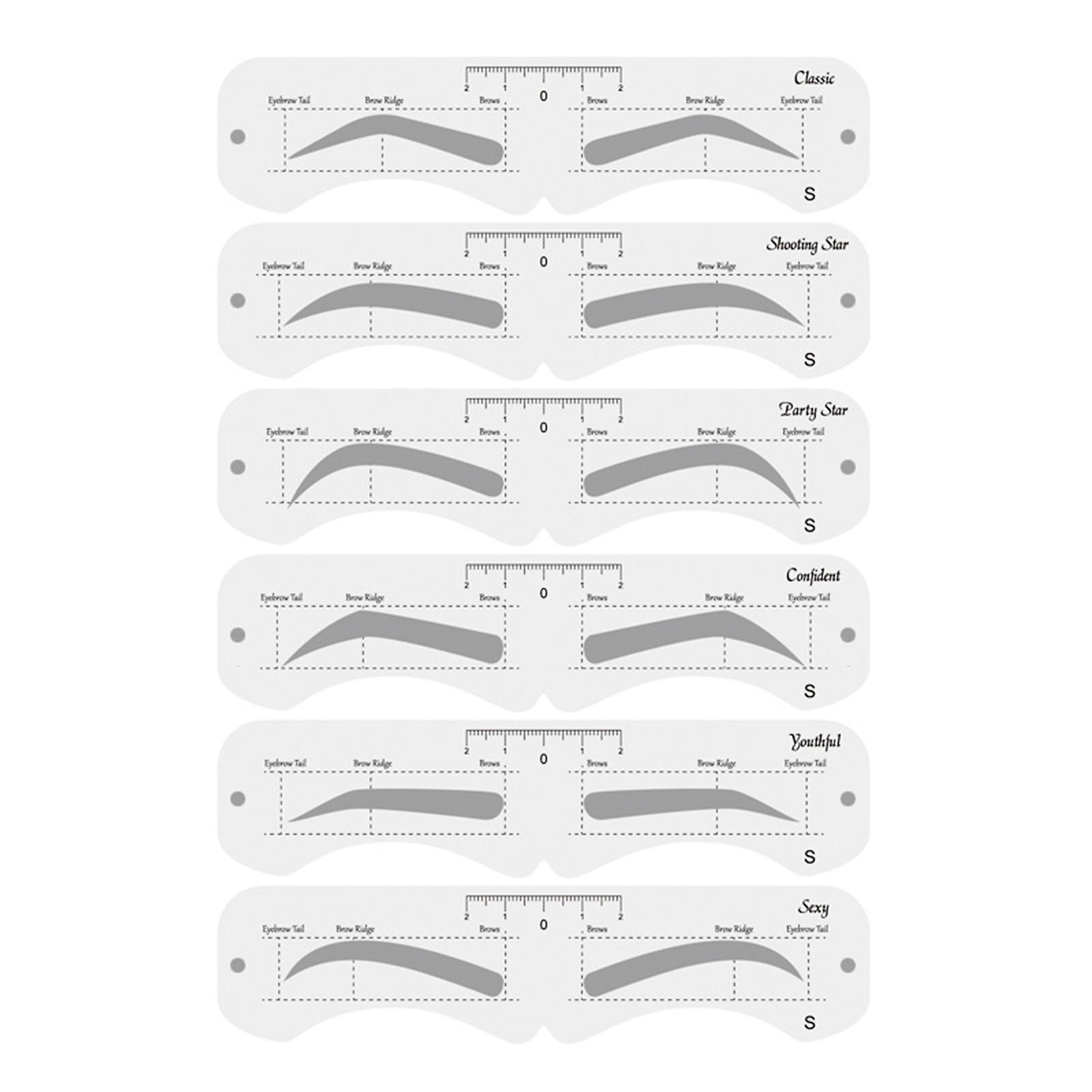 Moule à sourcils réutilisable avec bande élastique Outil de maquillage des sourcils multifonctionnel bricolage adapté pour