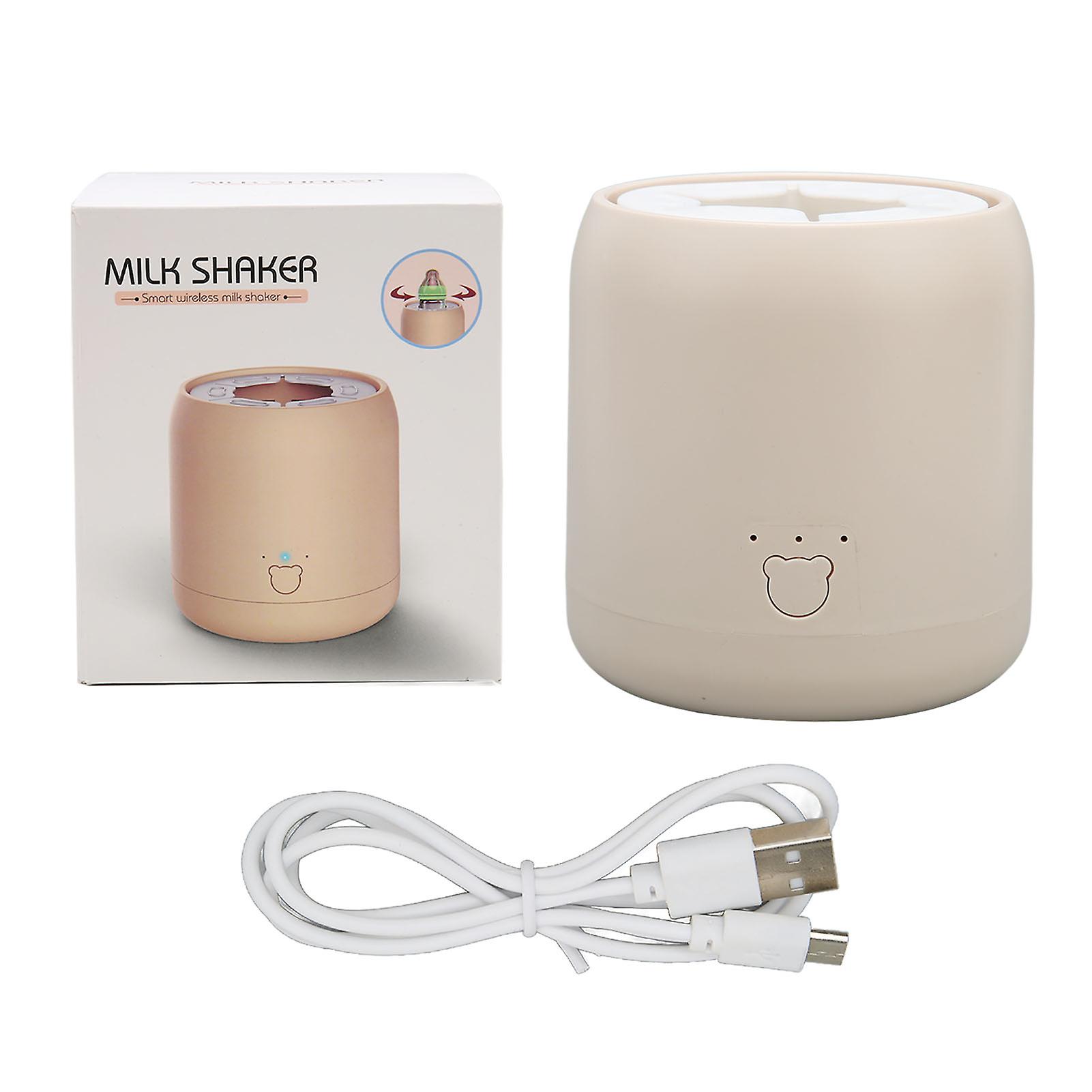 Baby Milk Bottle Shaker Automatic USB Charging Portable Low Noise Hands Free Milk Blender Mixer for Infant