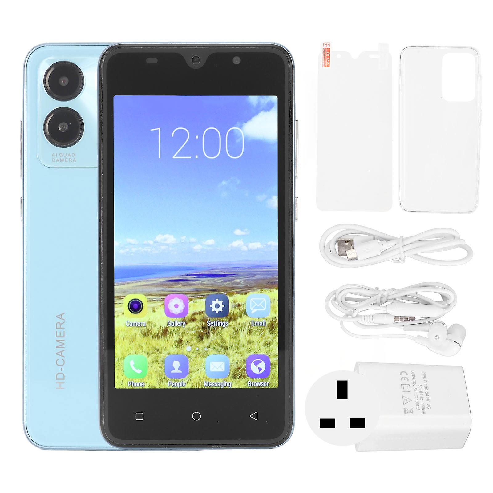 5.0" HD Slim Smartphone, Face Recognition, 2GB RAM, Dual SIM, Blue UK Plug, Android 6