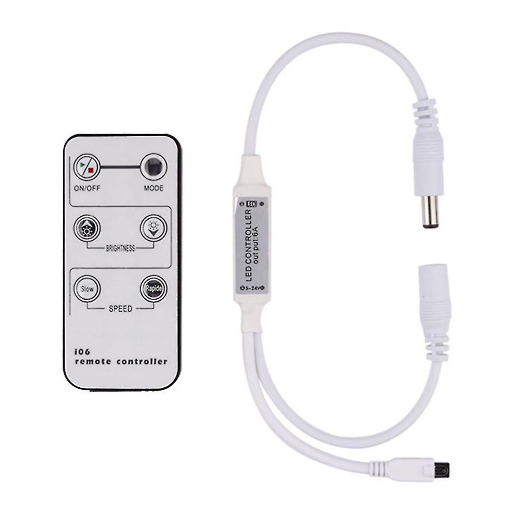 6-key Led Dimmer Controller Rf-monochrome Controller 12v~24v For Single Color