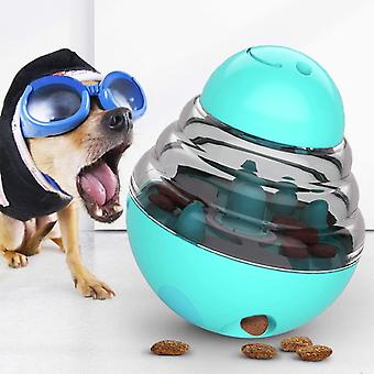 2023 - Pet Food Dispending Ball, Funny IQ Treat Ball Slow Feeder Puzzle Toy Interactive Dispenser til hunde