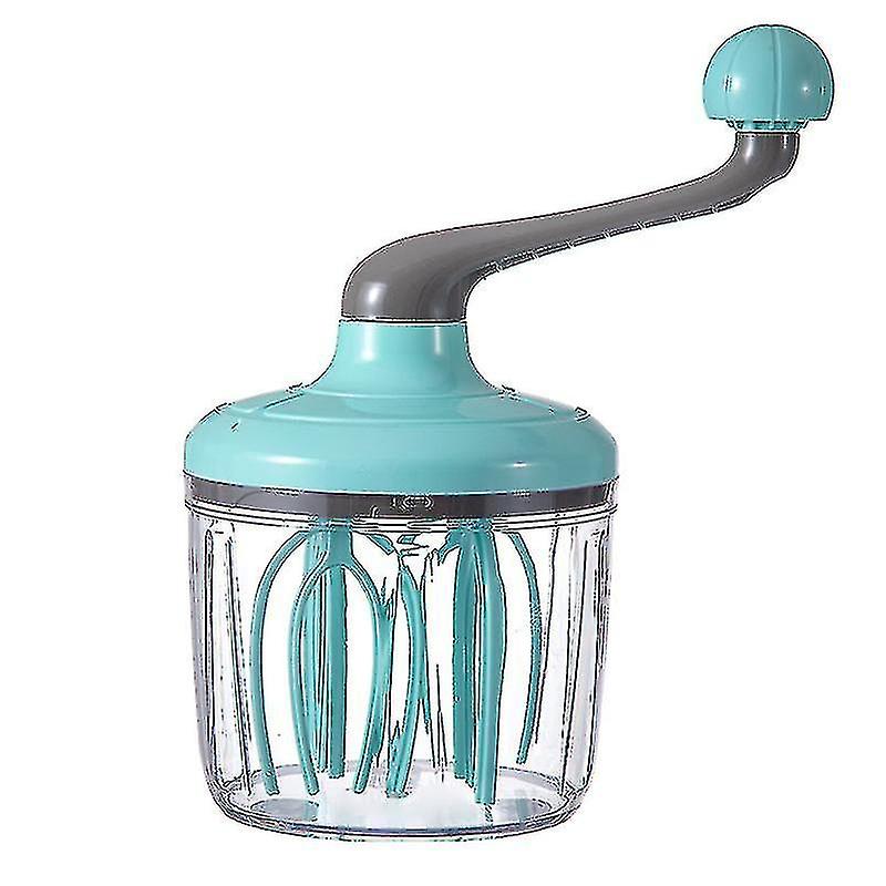 Hand Whisk Rotary Hand Whisk Beater For Baking Cooking Light Green NIUNIU