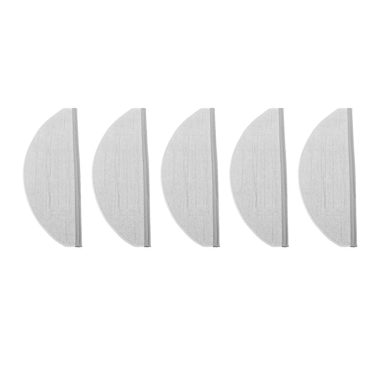 5pcs Sweeping Robot Mopping Cloth Semicircular Fiber Sweeping Robot Cleaner Pads for Roborock S8 S7 MaxV Plus S7 MaxV Ultra S7 Pro Ultra