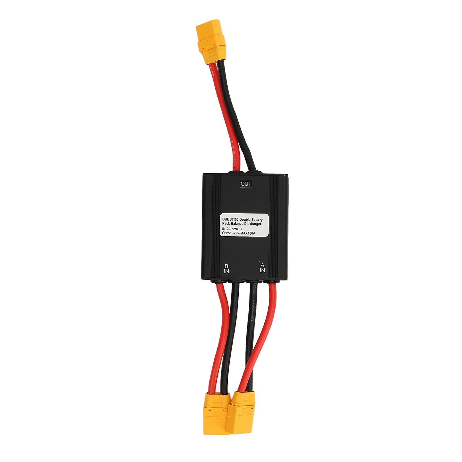 Electric Bike Dual Battery Discharge Converter 20V to 72V 100A Parallel Module Adapter for E-Bike Replacement Power Upgrade
