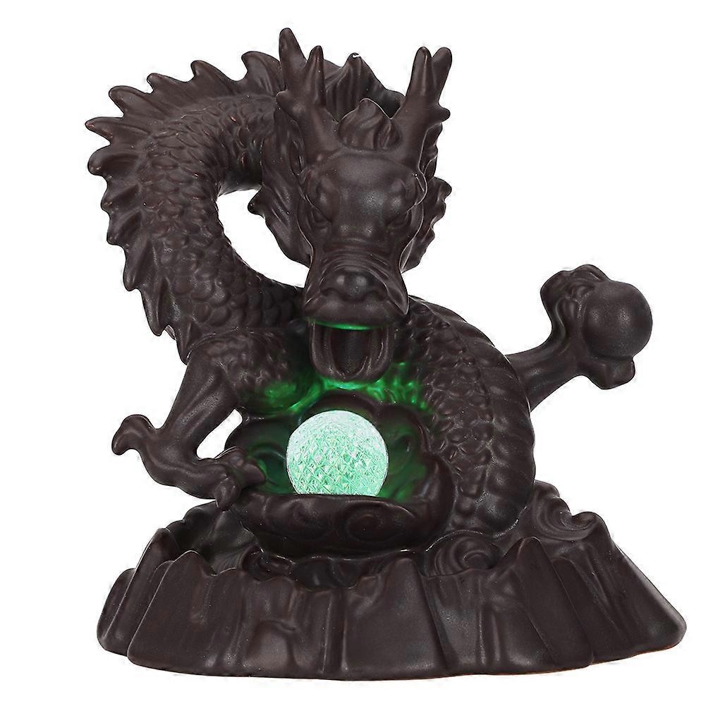 Backflow Burner, Ceramic LED Lights, Dragon Shaped Ornament