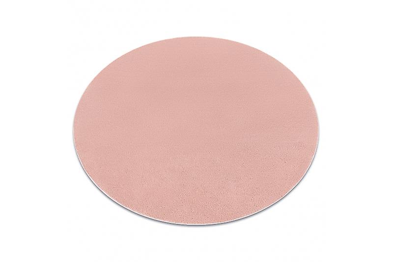 Modern washing carpet LINDO circle pink, anti-slip, shaggy