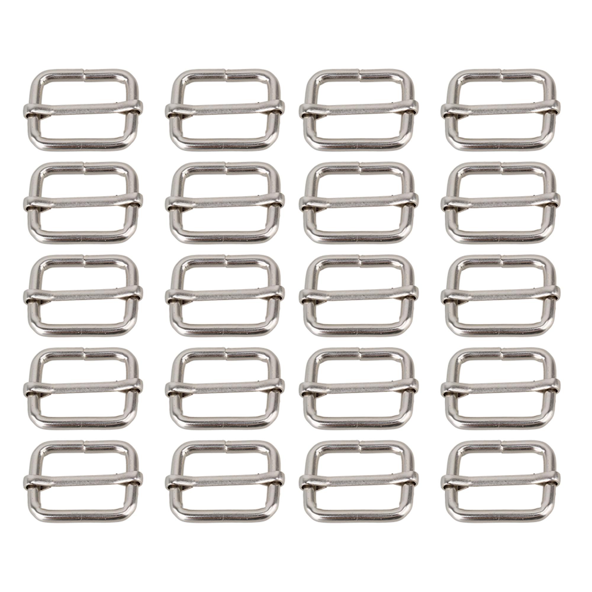 20 x Triglides Slides 4 Webbing Belt Handbag Bag Purse ring Snap Hook 25mm