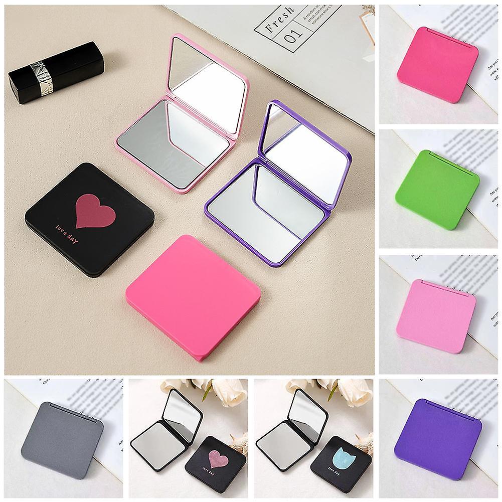 Green (G)$ mirror makeup mirror portable handheld small mirror diy dressing mirror cross-border makeup mirror creative gift