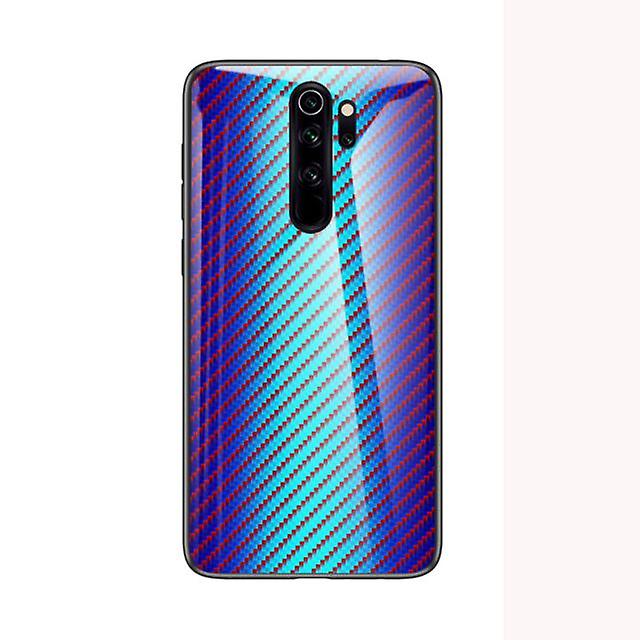 Beautiful Shockproof Tempered Glass Case for Redmi 7 - Blue