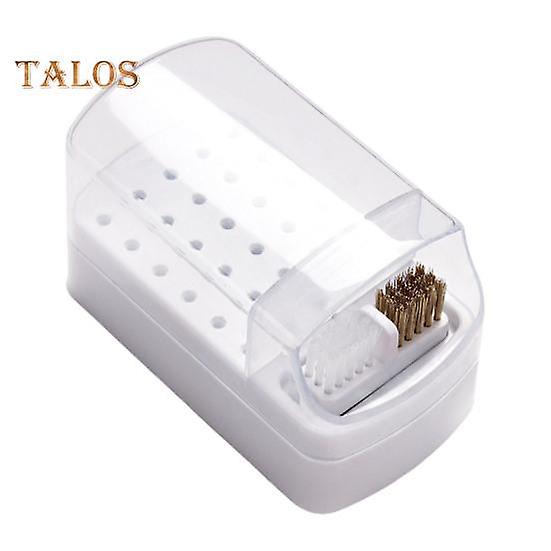 Manicure Drill Bit Stand Washable Keep Desktop Organized Burr-free Practical Nail Drill Bit Holder Stand Display Organizer