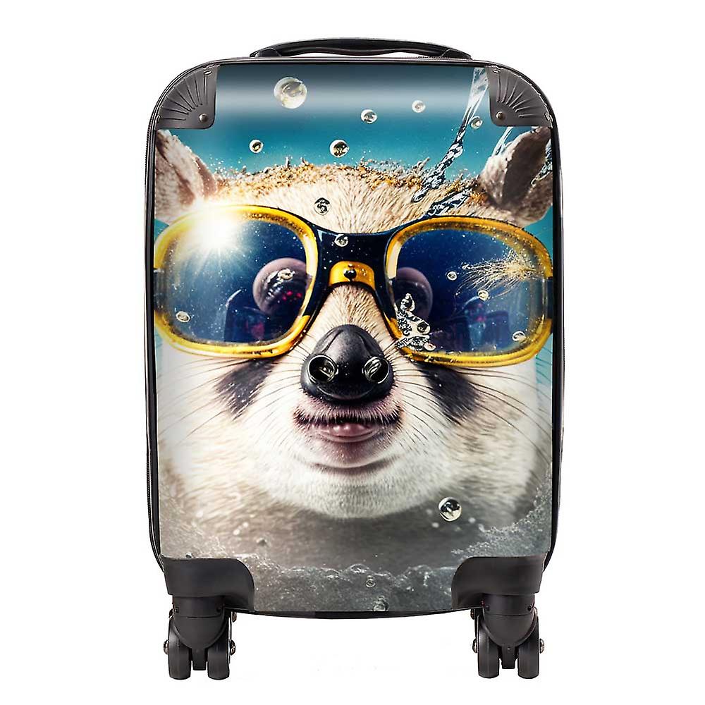 Dormouse With Glasses Splashart Suitcase