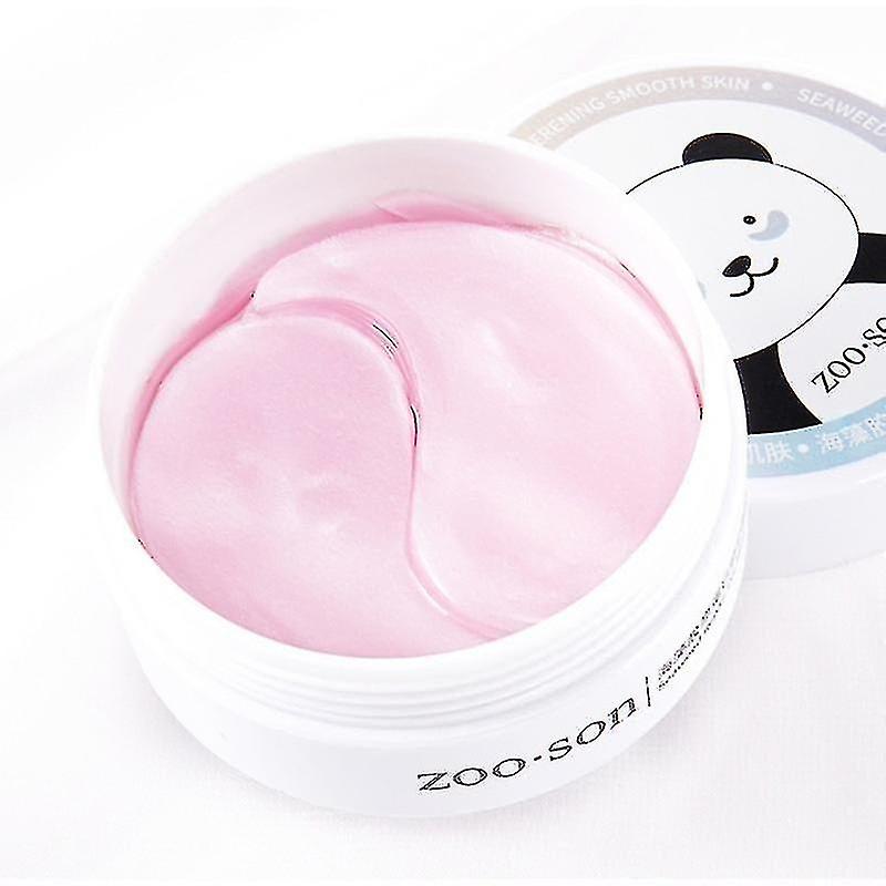 60pcs=30 Pairs Red Algae Eye Masks Remove Dark Circles Moisturizing Lifting Collagen