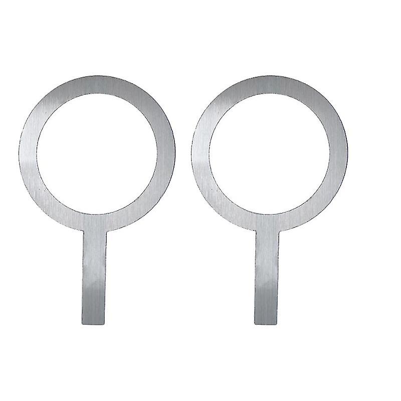 2pcs Stainless Steel Ring With Handle