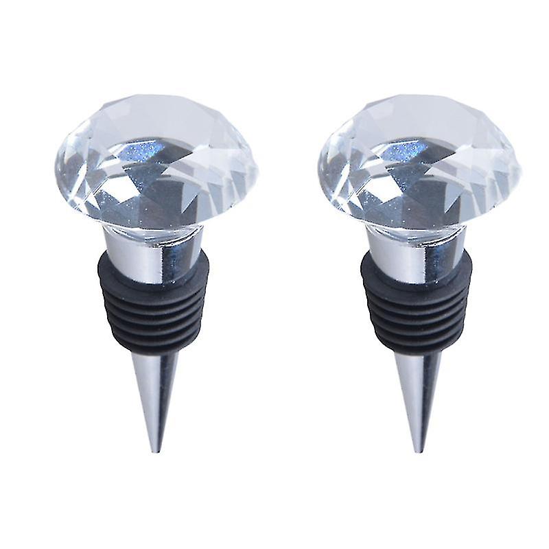 2pcs Crystal Wine Stopper
