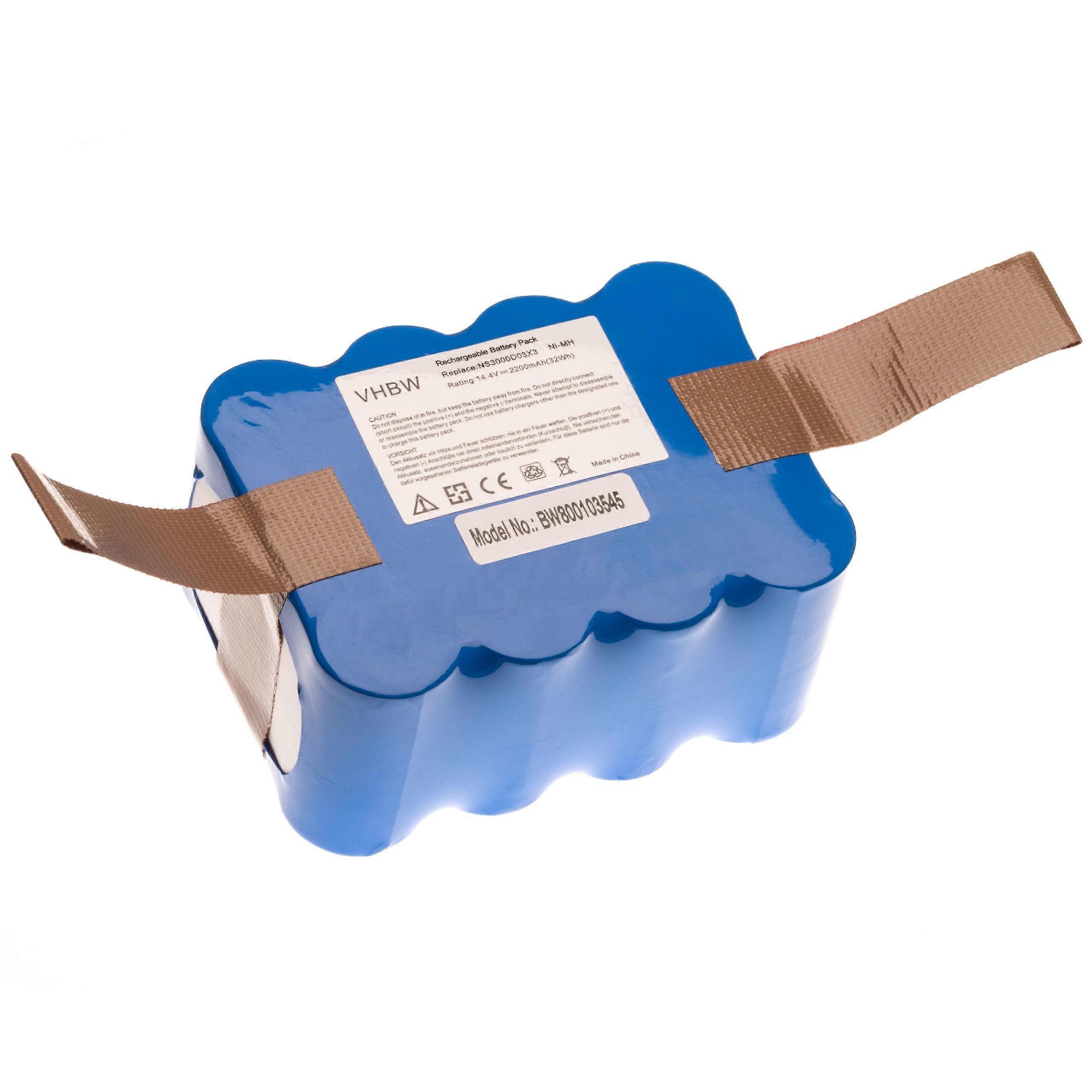 Batterie vhbw compatible avec l’aspirateur Vileda KV8, XR210, XR510 Bleu (2200 mAh, 14.4 V, NiMH)