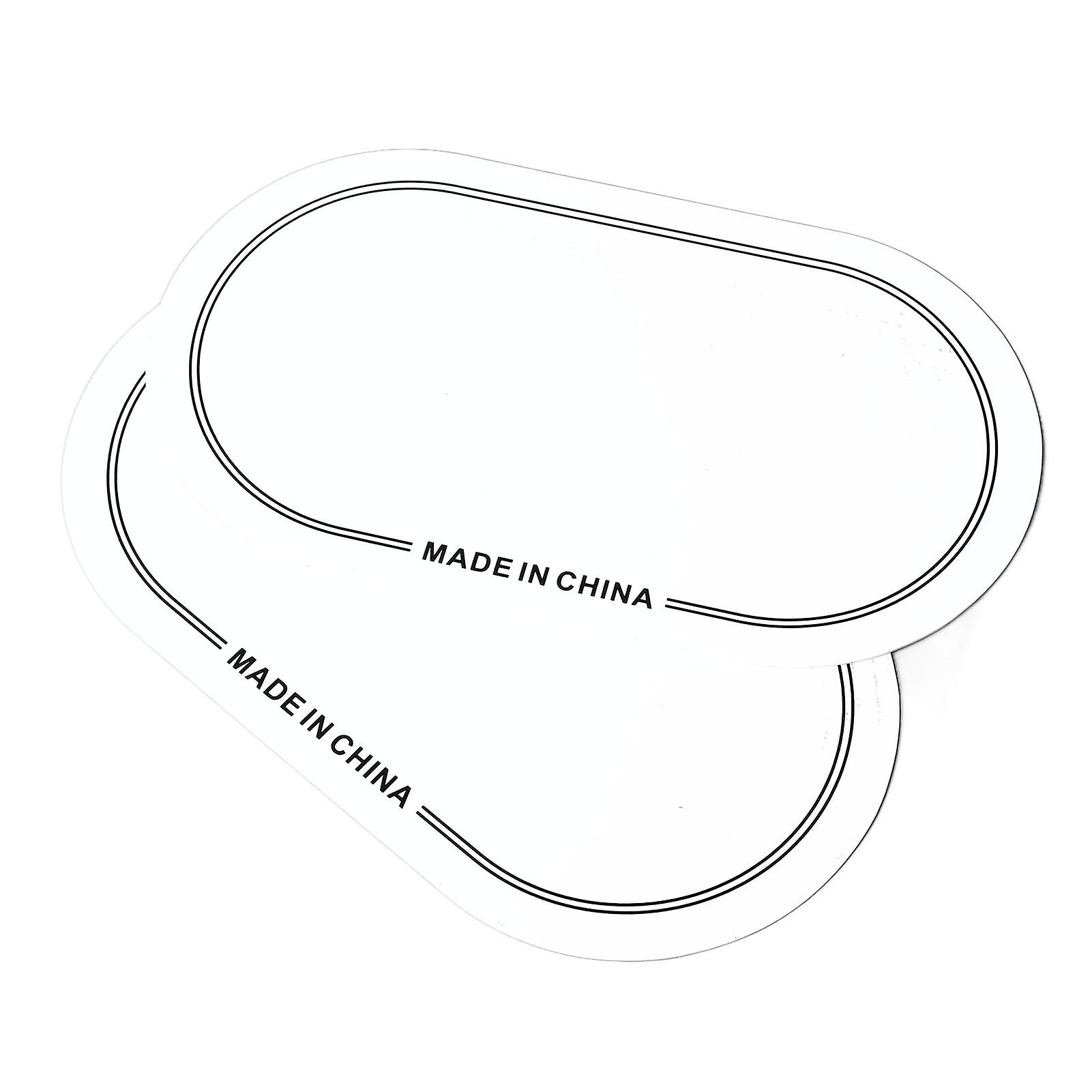 2PCS Drum Head Patch PET Wear Resistant Drumhead Patch Protector for Practice Performance Double Pedal White
