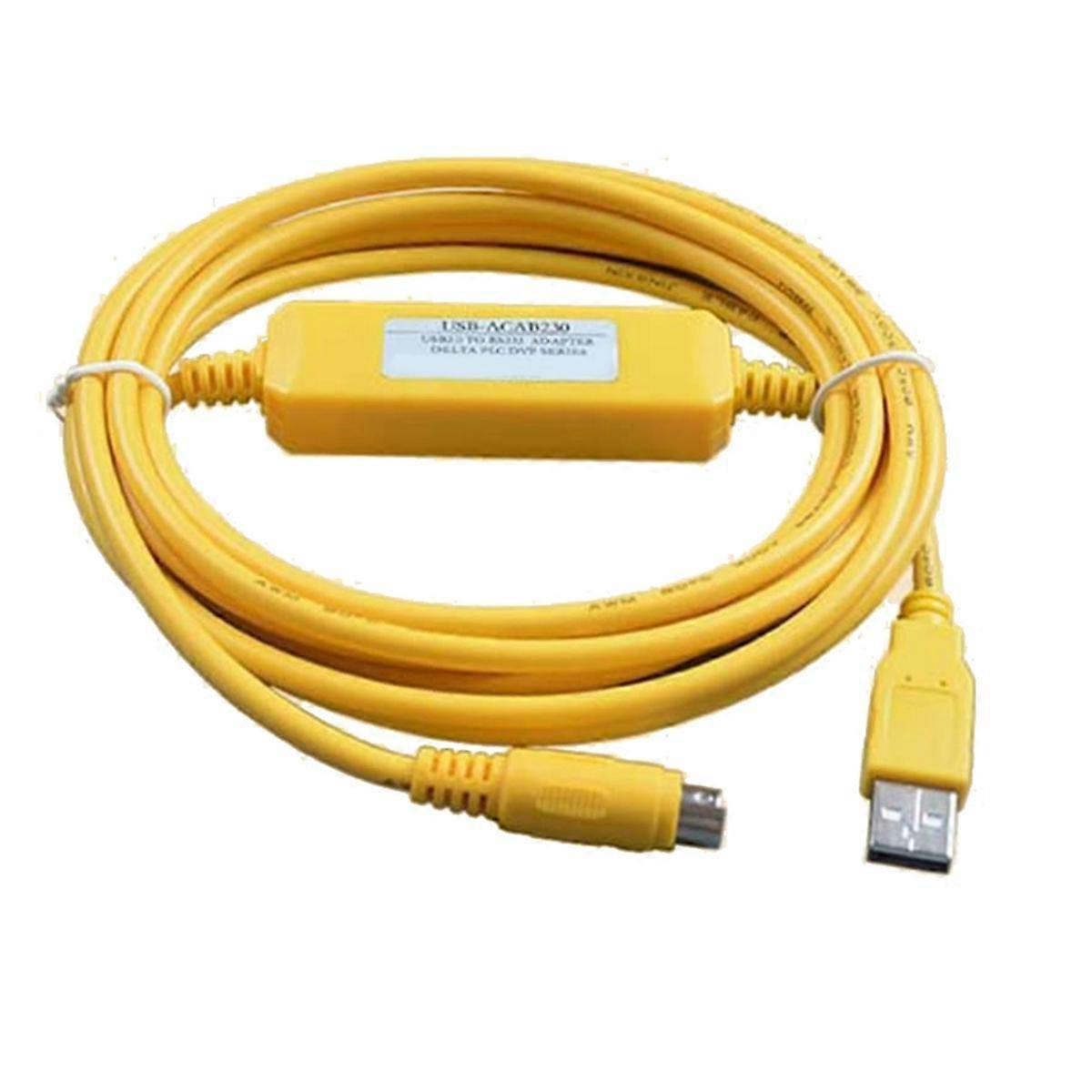 USBACAB230 pour câble de programmation EX ES EH EN Series Câble USB-ACAB230 Adaptateur API USB2.0 vers RS232 Jaune