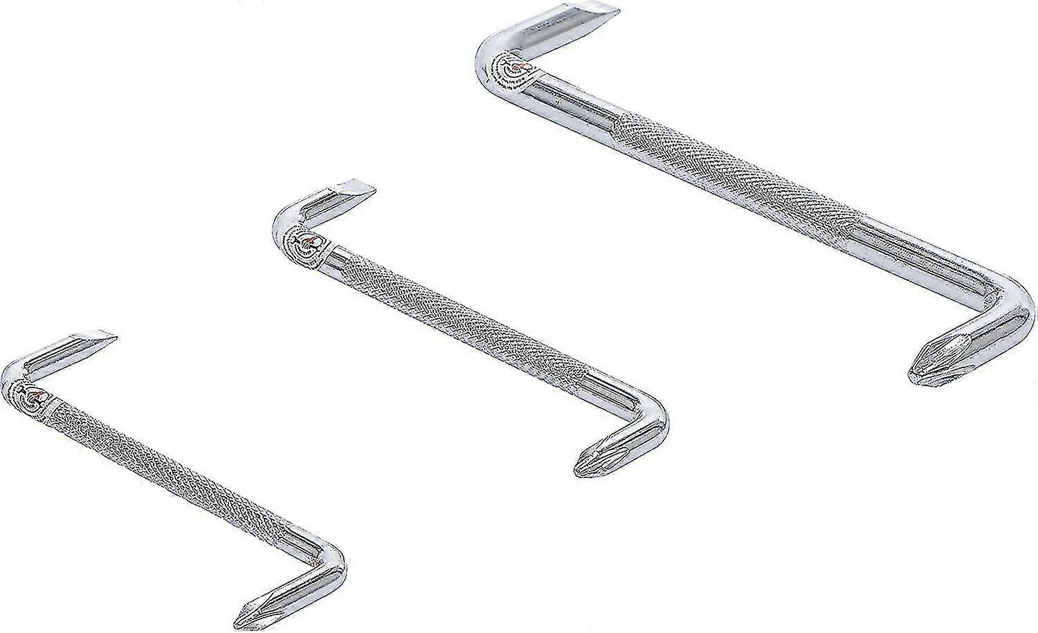 Diy 7982 | Angled Screwdriver Set | Flat/cruciform | 3 Pieces