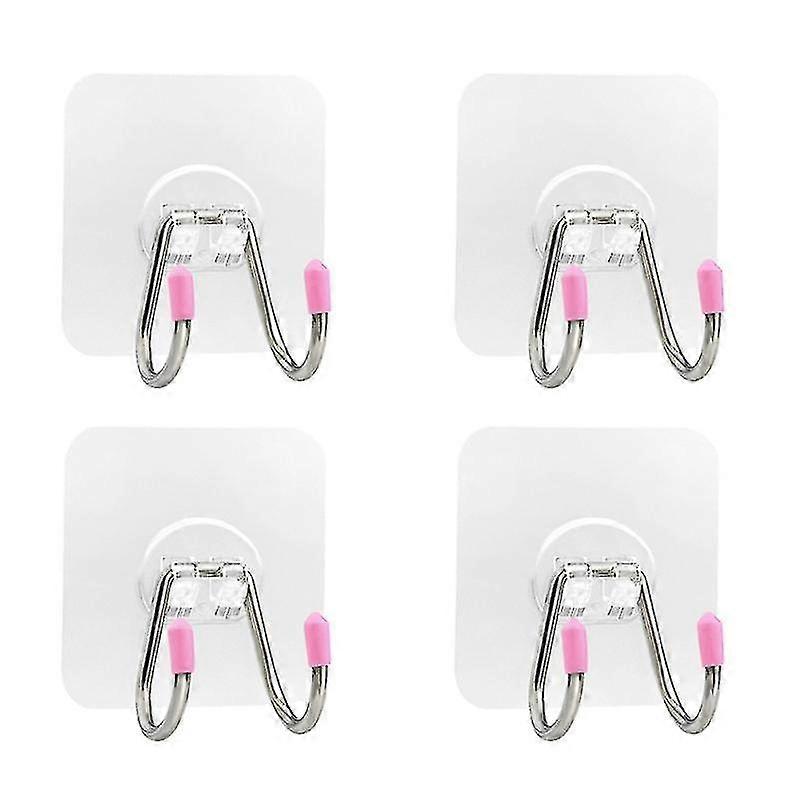4pcs Storage Hooks, No Trace Hook