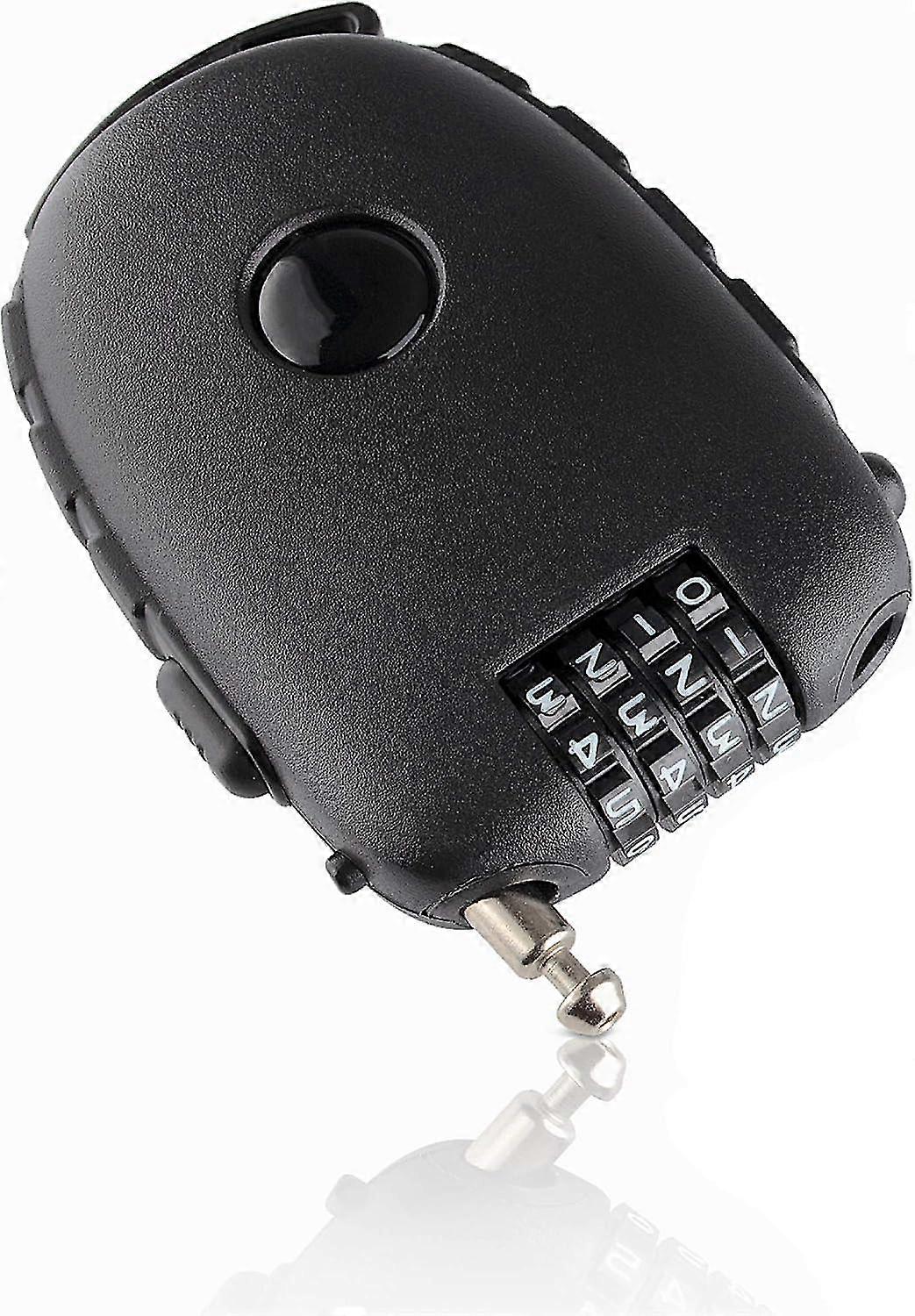 Compact Cable Lock, Combination Lock With Cable (90 Cm), Lock With 4-digit Numerical Code - Ideal As A Scooter Lock, Bicycle Lock