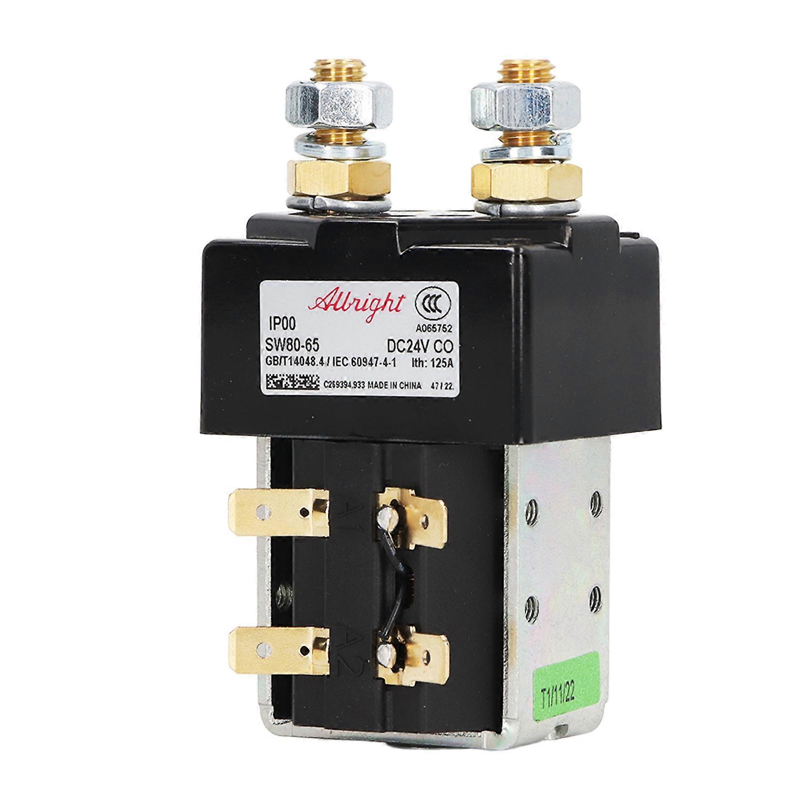 SW8065リレーソレノイドバルブ24V125AフォークリフトスタッカーパレットB2SW11 B2SW12 24V 125AオルブライトNO.02111の敏感な適合