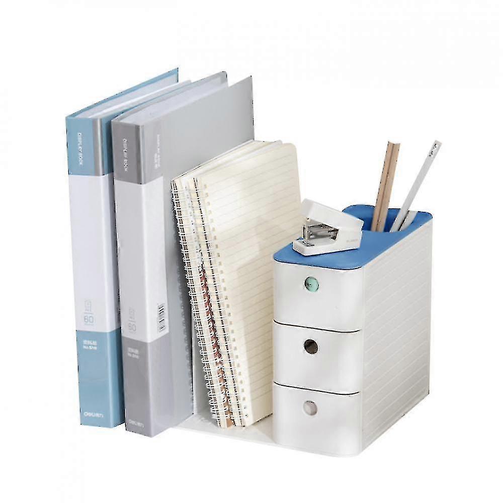 Drawer Type Desk Organizer With Sliding Drawer 2 Upright Sections