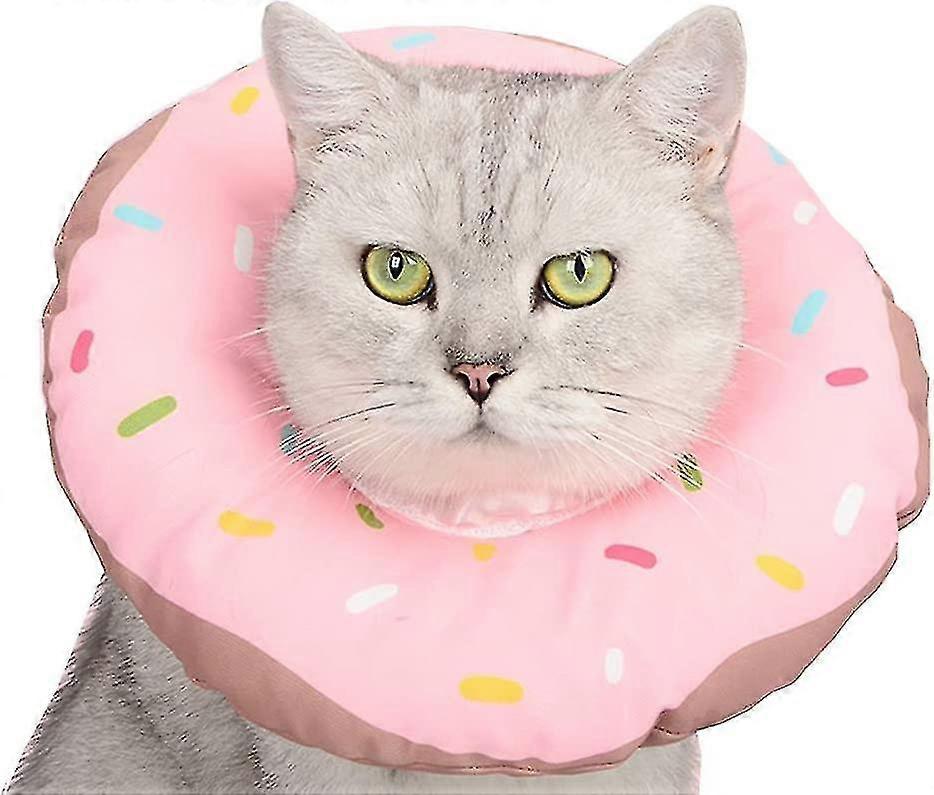 Sunrain Réglable Soft Pet E-collar Neck Collar Circle Compatible avec Cat Small Dog