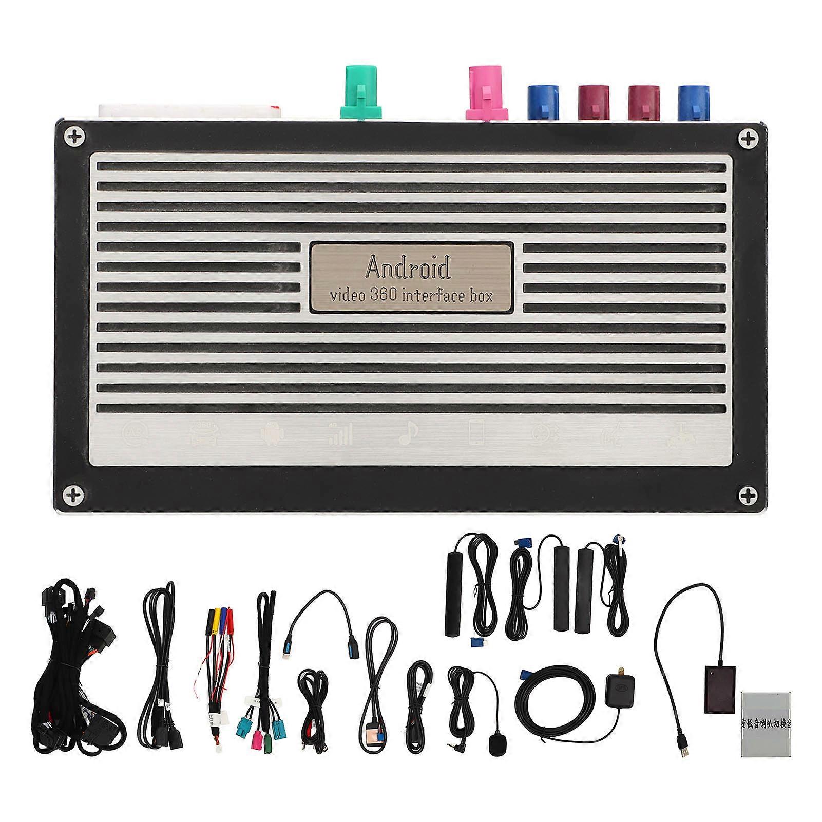 For Android Wireless Decoder Box 8 Core Carplay Auto Module Receiver Retrofit Box Panoramic 360 Replacement For Benz C-class W205 Ntg5.5 8+64g