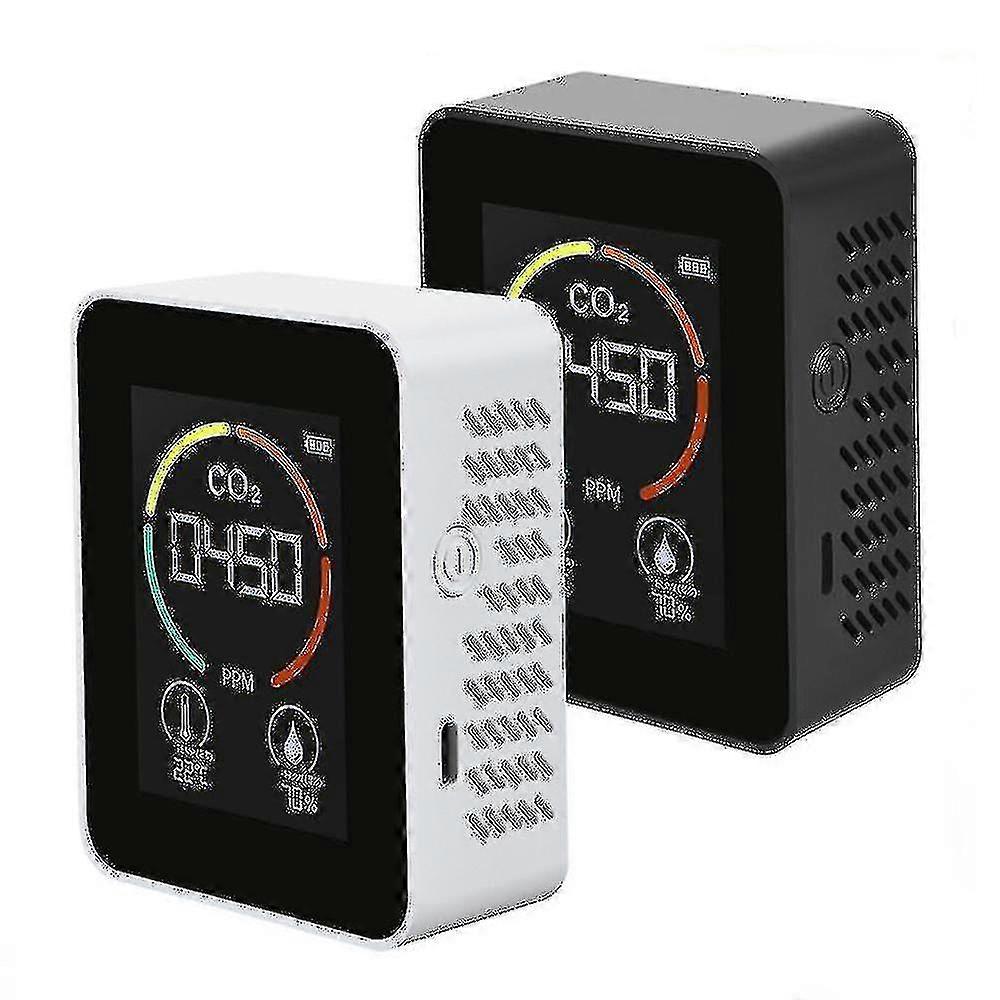 Kooldioxide Detector Co2 Air Detector Concentratie Detectie Monitor (kleur: zwart)