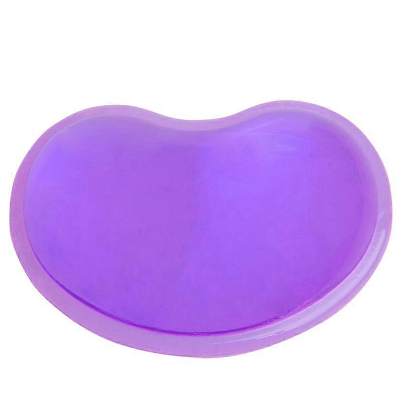 Wavy Mouse Pad Wrist Rest Hear Shape Translucent Silicone Gel Desk Mousepad