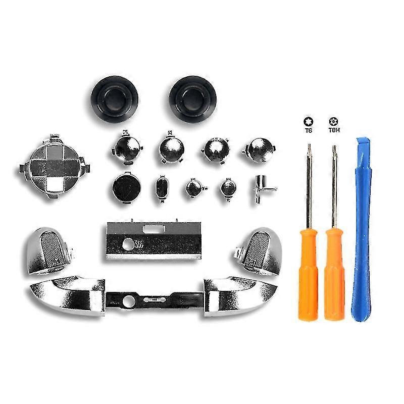Full Trigger Button Set Lb Rb Thumbstick Abxy Buttons D-pad Mod Kit With/without Screwdrivers Compatible With Series S X