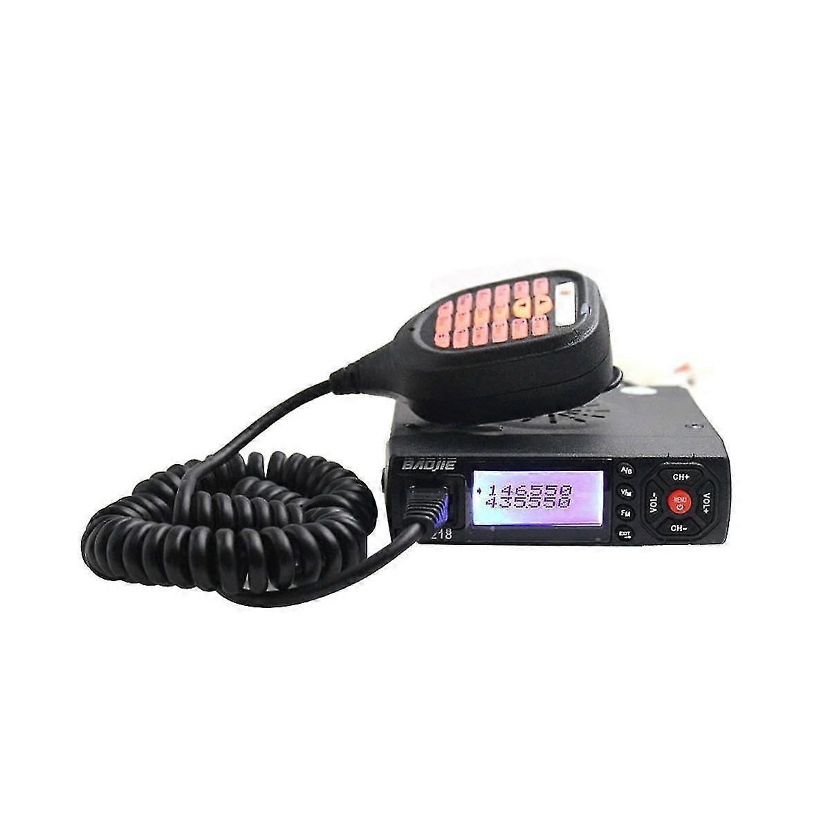 -218 Automobile Mobile Radio programmerbar VHF UHF Radio 25W Mini Bil Walkie Talkie Dual Band Radio