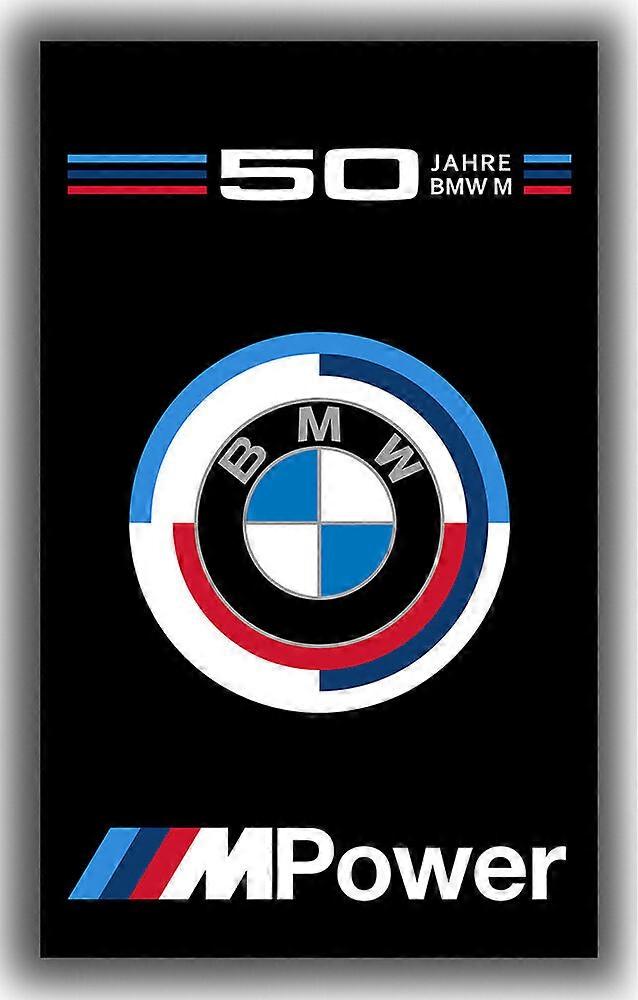 BMW 50 Jahre BMW M Power Εσωτερική Εξωτερική Σημαία Σημαία Μαύρο Banner 60x90cm 90x150cm 120x180cm 150x240 QQ133