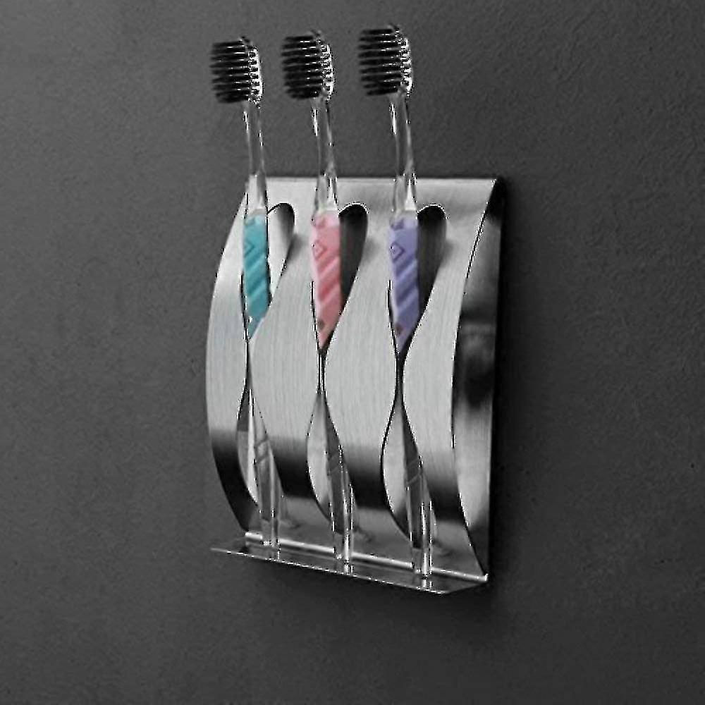 Stainless Steel Toothbrush Holder Free Punch Toothbrush Holder Paste Wall Mount Toothpaste