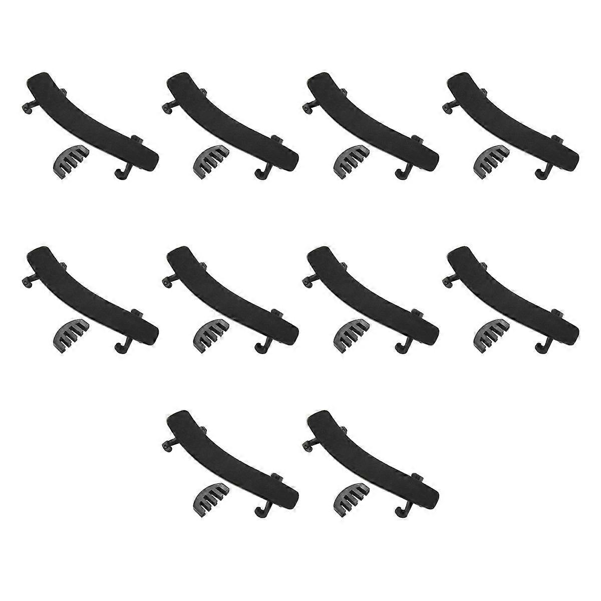 10X Violin Shoulder Rest for 4/4-3/4 Size with Collapsible and Height Adjustable Feet Including A V