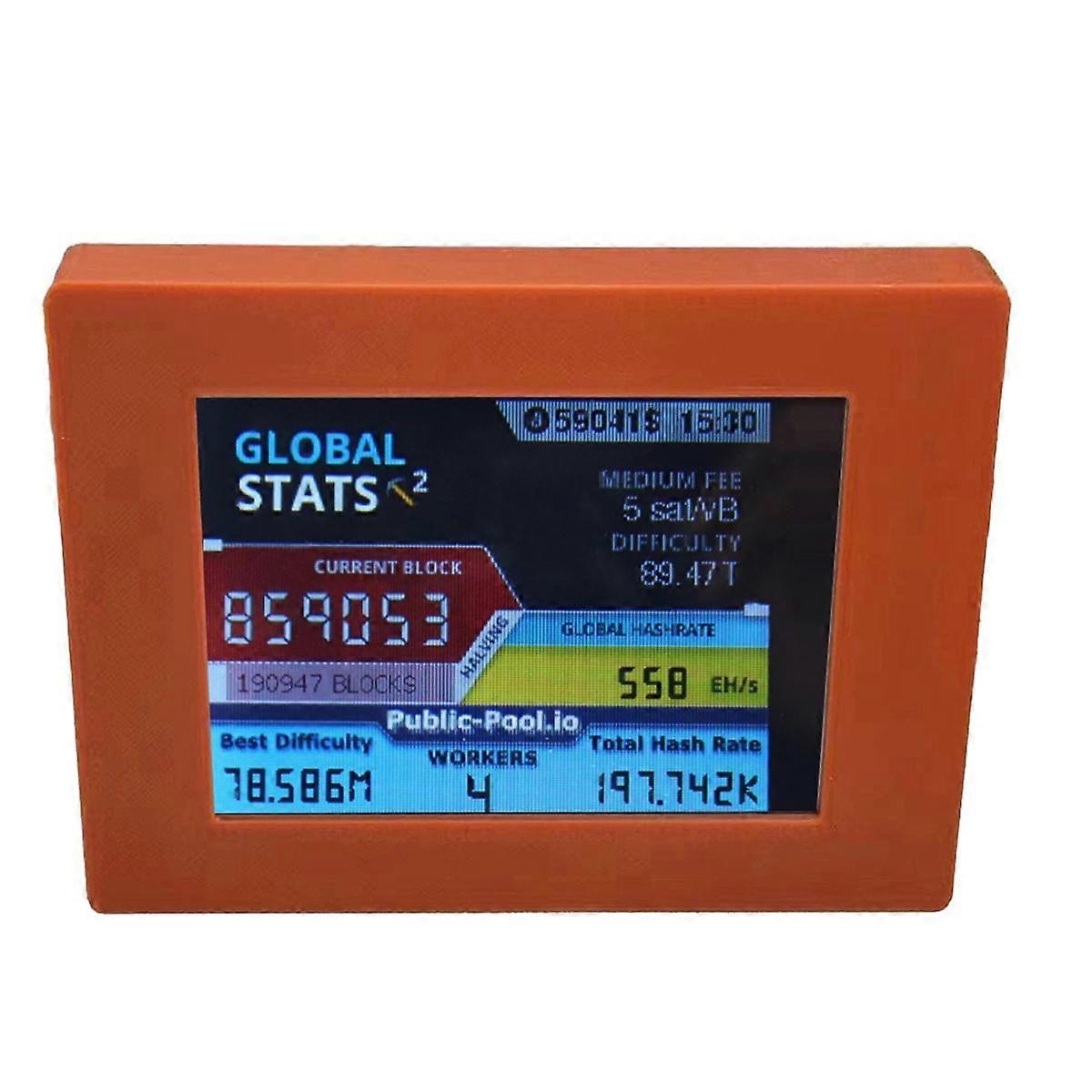 Nerdminer V2 Miner 56KH/S 2.8 Inch LCD Display BTC Lottery Miner Bitcoin  Solo Miner Nerd