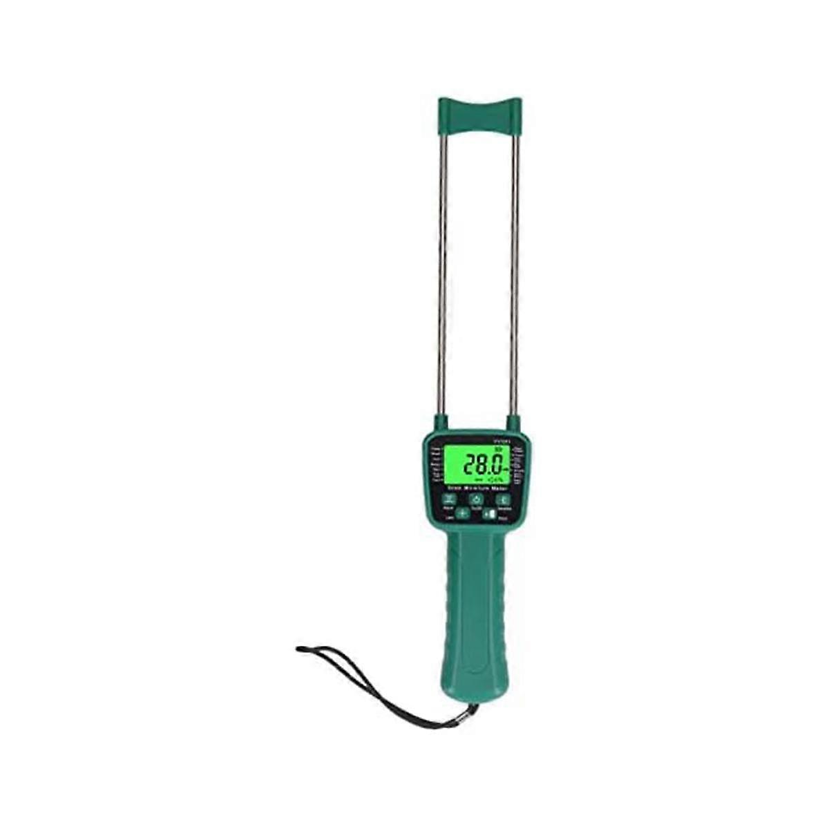 Hay Moisture Tester, Portable Hay Moisture Meter, Digital Grain Moisture Meter with LCD Display for
