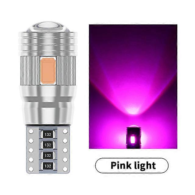 2x Canbus T10 W5W LED Bulb 5630 6 SMD For Signal Light Auto Claerance Wedge Side Reverse Trunk Lamp No error 12V 6000K White Red