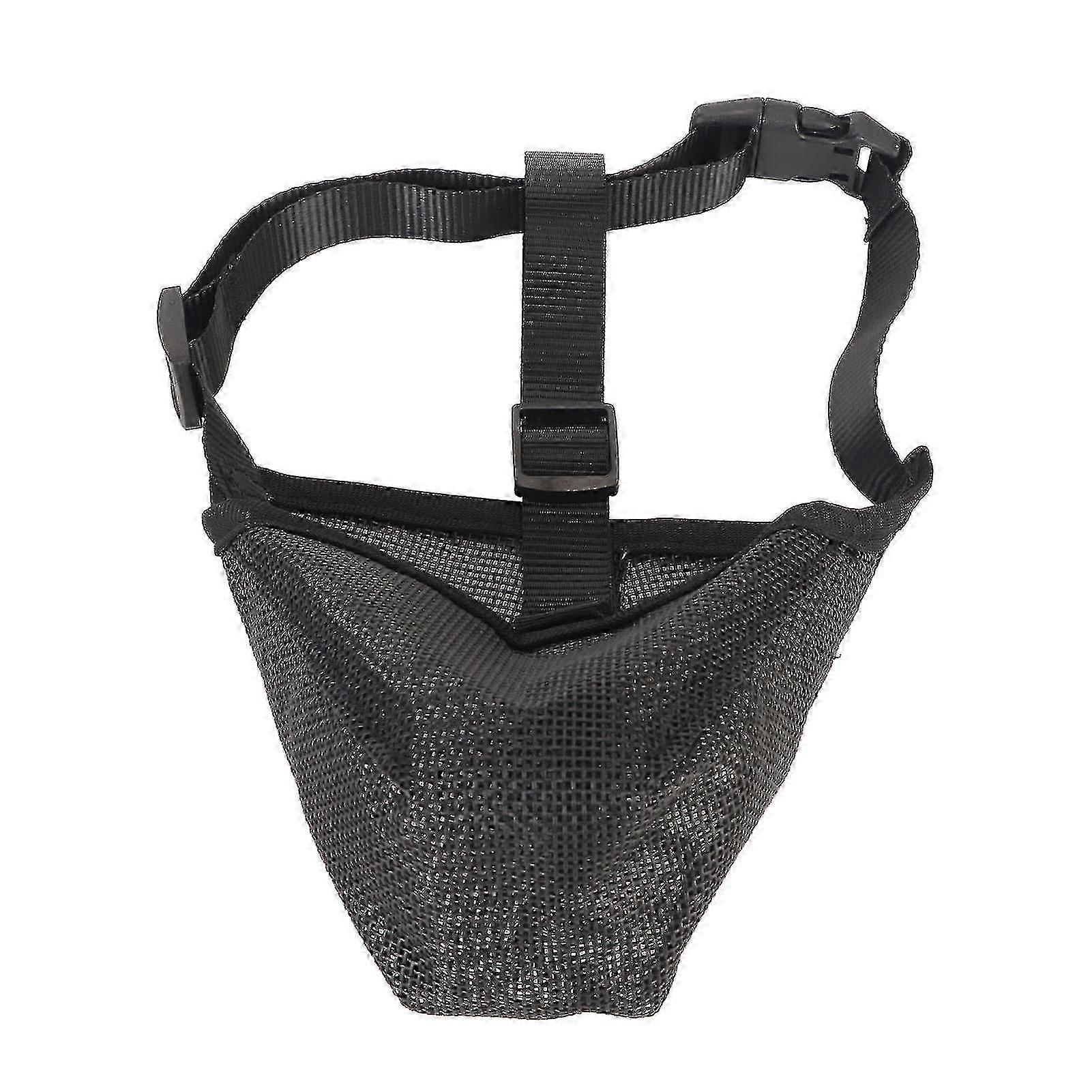 Breathable Adjustable Dog Muzzle - Mesh Covered Muzzle for Biting Chewing Licking Barking